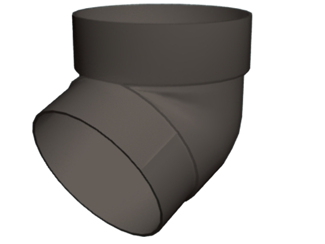 Колено трубы 67 град. ПВХ