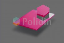 Изображение товара Сотовый поликарбонат бордовый