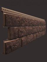 Изображение товара Сайдинг LUX под камень, BERGART, кедровый орех