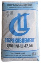 Изображение товара Цемент Себряковцемент М500 ЦЕМ II/А-Ш 42.5 Н 50 кг